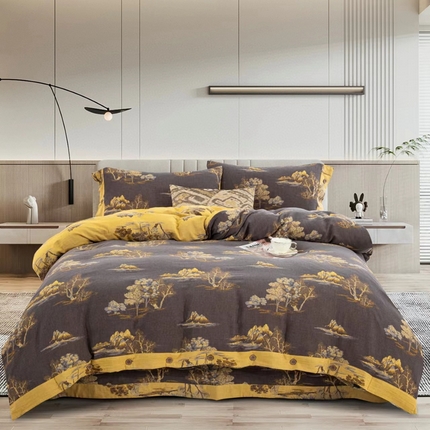 （总）双层纱家居 2024新款大花系列四件套