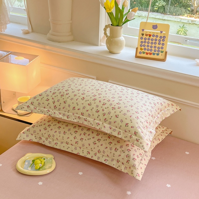 91家纺网 家纺一手货源 找家纺 绵庭家纺 2024新款全棉印花套件系列四件套 细微语