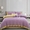 91家纺网 家纺一手货源 找家纺 双层纱家居 2024新款素色四件套 幸福星浅紫