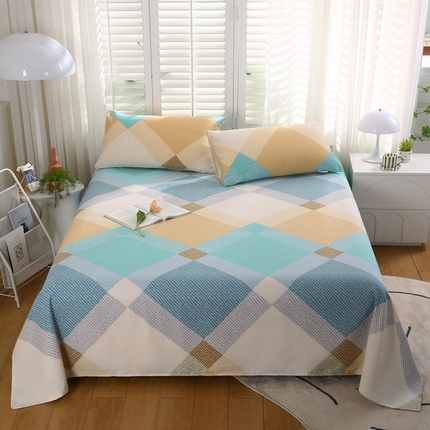 91家纺网 家纺一手货源 找家纺 伊而梦蚊帐 2025新款原棉老粗布床单系列 威尼斯