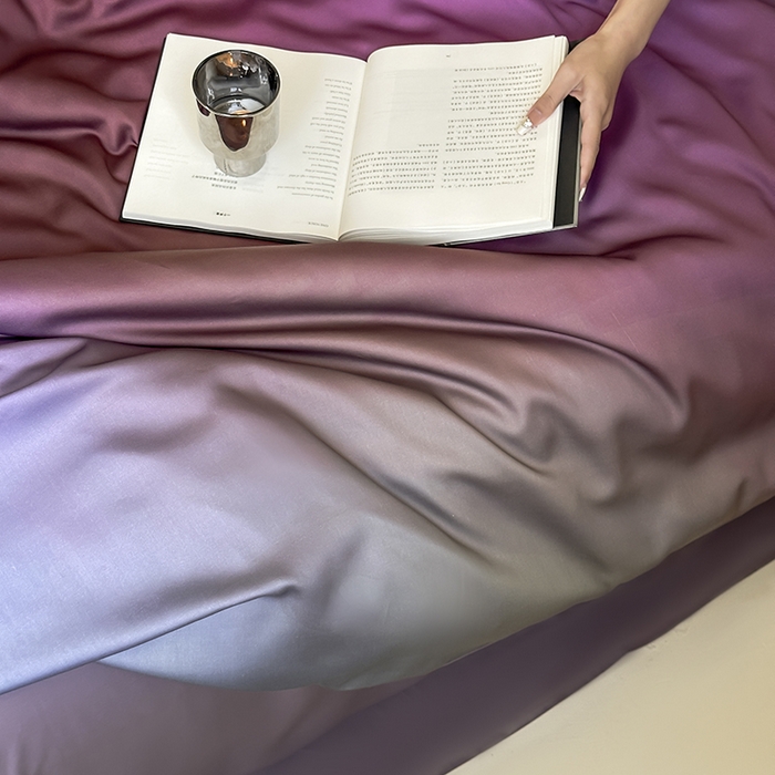 91家纺网 家纺一手货源 找家纺 2024新款60支兰精天丝数码印花四件套 镜花水月