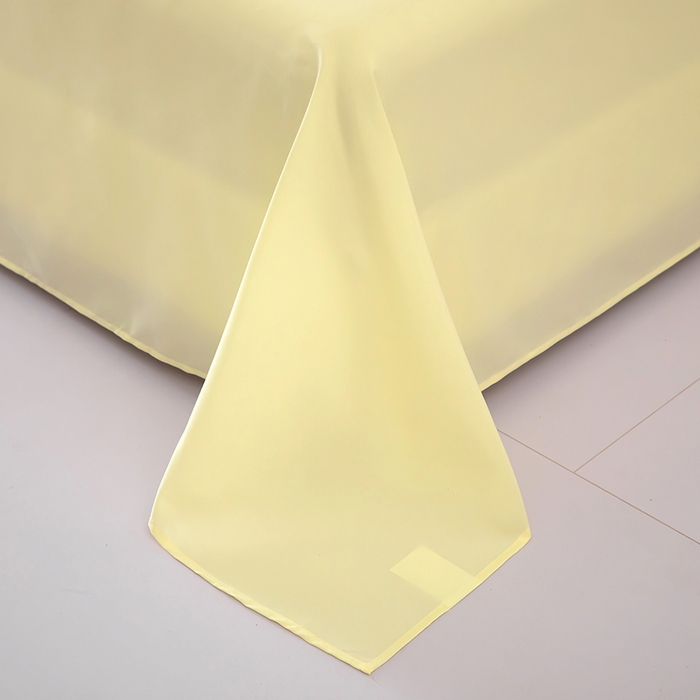 91家纺网 家纺一手货源 找家纺 梦莱家纺 2024新款亲肤磨毛纯色拼色轻奢系列四件套 米黄