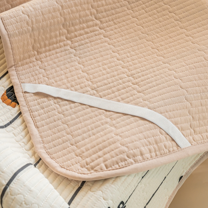 91家纺网 家纺一手货源 找家纺 X猫先生  2024新款小清新印花全棉床盖学生床盖套件-跑量款 2爱神小狗