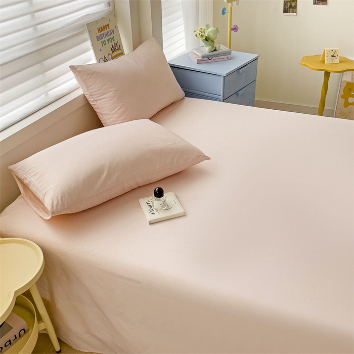 91家纺网 家纺一手货源 找家纺 名兮家居 2024新款全棉纯色枕套 荷塘玉