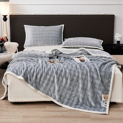 91家纺网 家纺一手货源 找家纺 （总）肖恩毯业 2025新款托斯卡纳兔毛绒毛毯