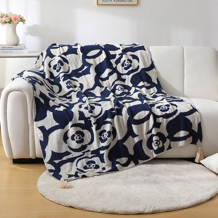 91家纺网 家纺一手货源 找家纺 （总）肖恩毯业 2025新款菊花瓣针织毯