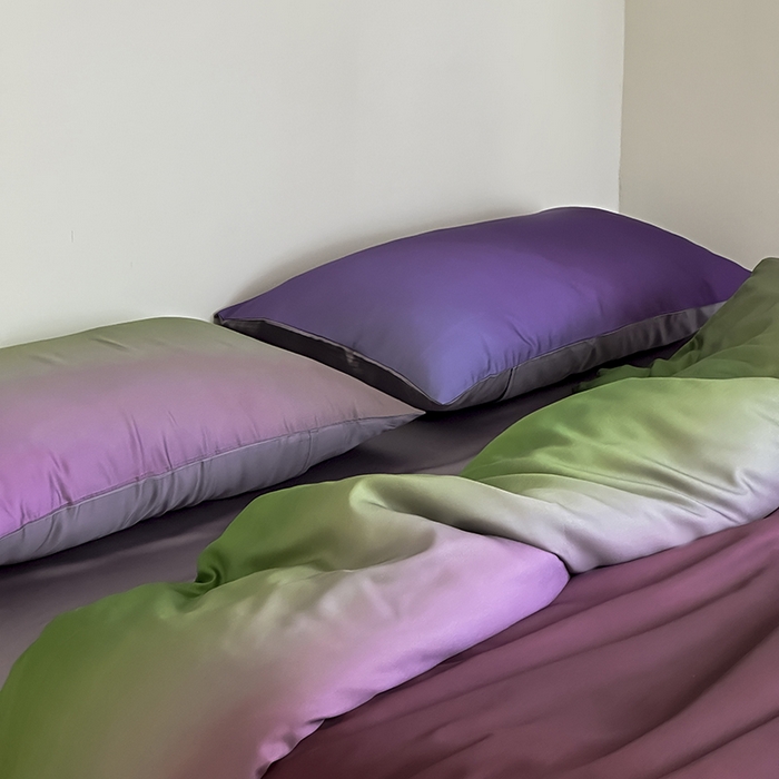 91家纺网 家纺一手货源 找家纺 2024新款60支兰精天丝数码印花四件套 镜花水月