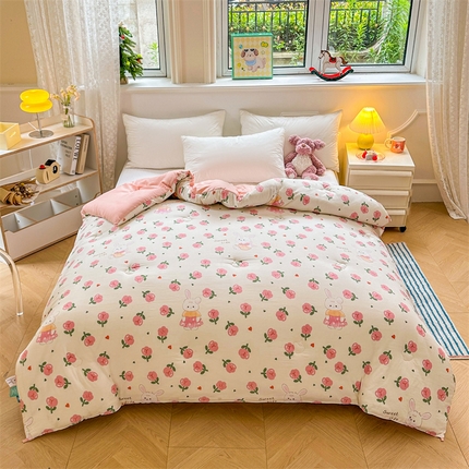 91家纺网 家纺一手货源 找家纺 梵蒂莎 2025秋冬新品云朵棉新疆棉花被冬被棉被被芯被子春秋被 碧叶粉黛秋冬被系列