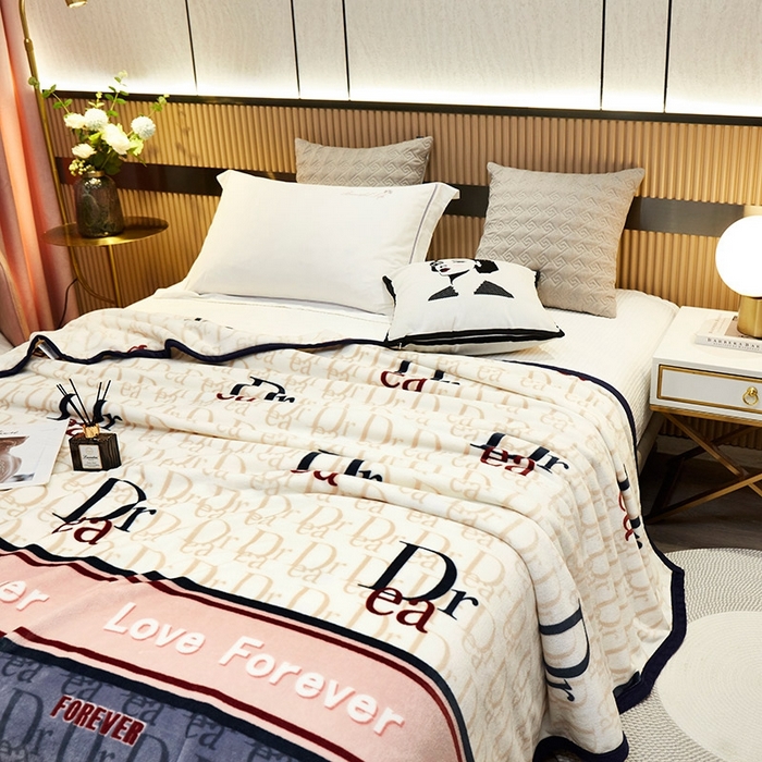 91家纺网 家纺一手货源 找家纺 悦织湾家纺 2025新款加厚云貂绒双面毛毯盖毯 迪卡侬