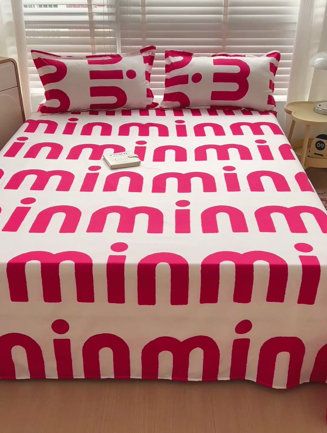 91家纺网 家纺一手货源 找家纺 楠沐家纺  2025新款印花亲肤芦荟棉水洗棉床单系列-床单(第二批) Min-粉