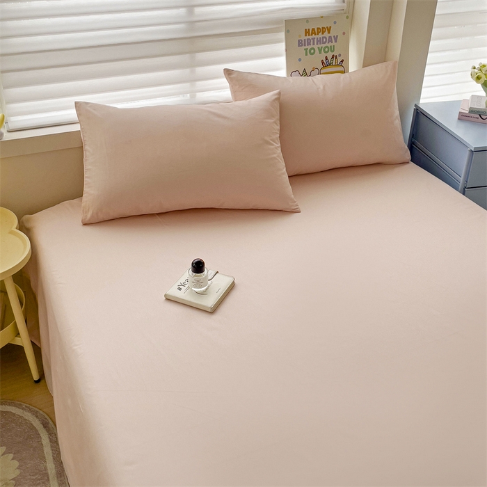 91家纺网 家纺一手货源 找家纺 名兮家居 2024新款全棉纯色枕套 荷塘玉