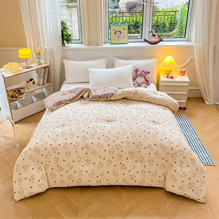 91家纺网 家纺一手货源 找家纺 梵蒂莎 2025秋冬新品云朵棉新疆棉花被冬被棉被被芯被子春秋被 比利小熊秋冬被系列