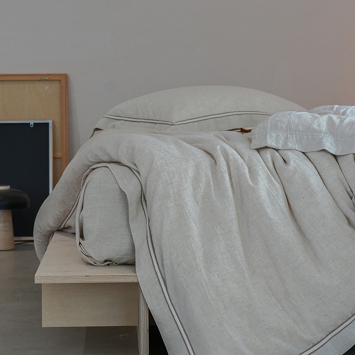 91家纺网 家纺一手货源 找家纺 2024新款天丝麻工艺款四件套-麦穗 麦穗麻本