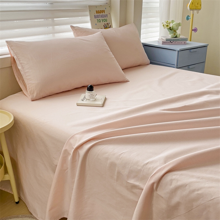 91家纺网 家纺一手货源 找家纺 名兮家居 2024新款全棉纯色枕套 荷塘玉