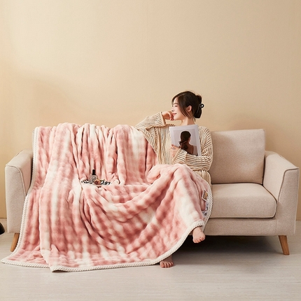 91家纺网 家纺一手货源 找家纺 （总）坦客毯业 2025新款外贸跨境电商 托斯卡纳兔毛绒毛毯