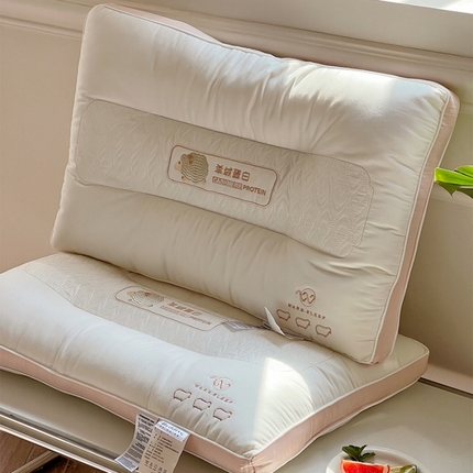 91家纺网 家纺一手货源 找家纺 微枕芯羊绒蛋白枕 枕芯 成人护颈枕头单只装有版权盗版必究
