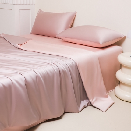 91家纺网 家纺一手货源 找家纺 （总）悦织湾家纺 2025新款轻奢纯色冰丝水洗棉四件套