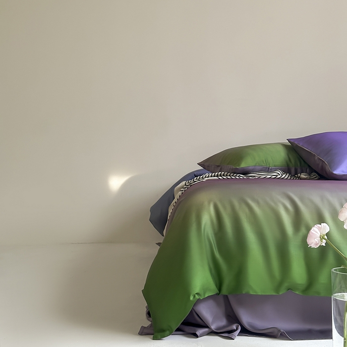 91家纺网 家纺一手货源 找家纺 2024新款60支兰精天丝数码印花四件套 镜花水月