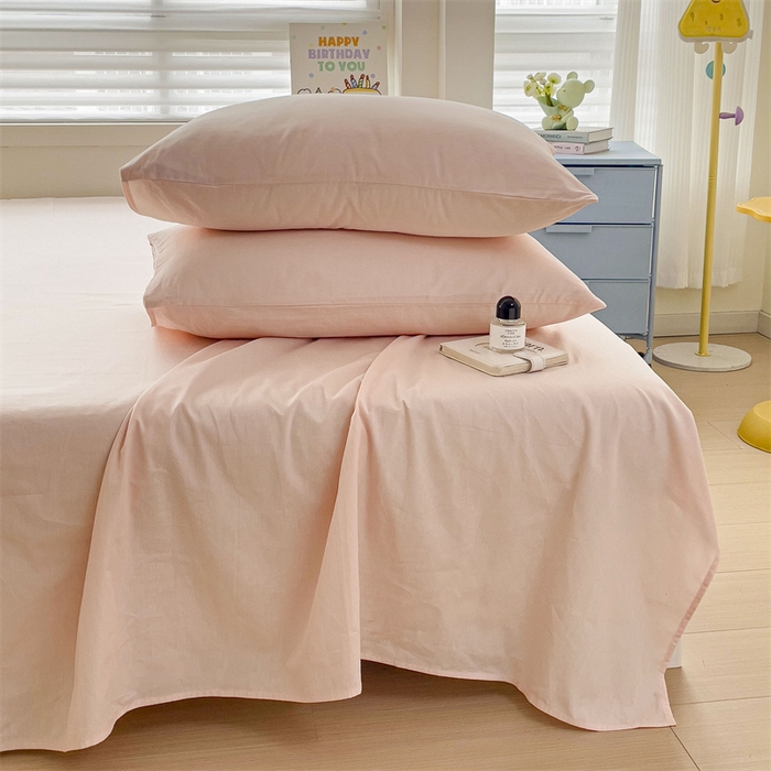 91家纺网 家纺一手货源 找家纺 名兮家居 2024新款全棉纯色枕套 荷塘玉