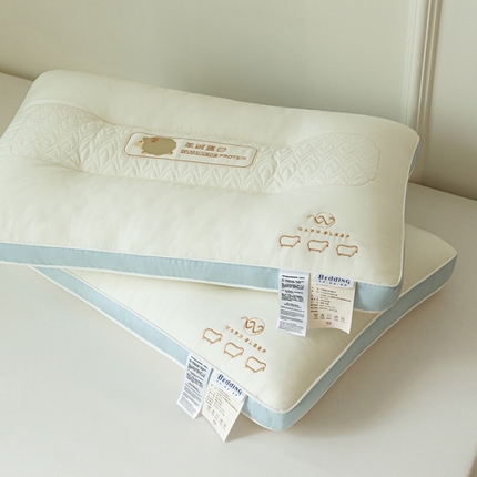 91家纺网 家纺一手货源 找家纺 微枕芯羊绒蛋白枕 枕芯 成人护颈枕头单只装有版权盗版必究