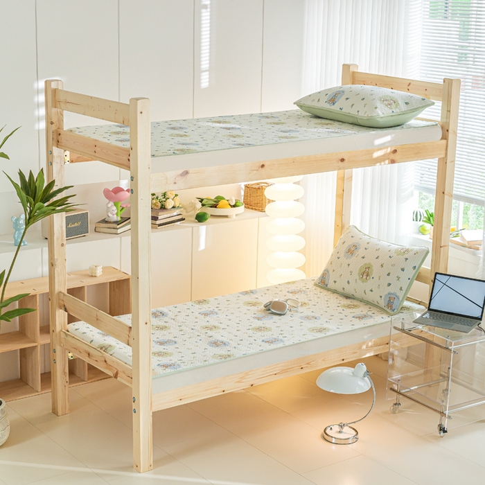 91家纺网 家纺一手货源 找家纺 X猫先生  2024新款小清新印花全棉床盖学生床盖套件-跑量款 4蜜罐熊