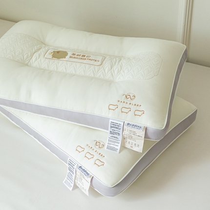 91家纺网 家纺一手货源 找家纺 微枕芯羊绒蛋白枕 枕芯 成人护颈枕头单只装有版权盗版必究