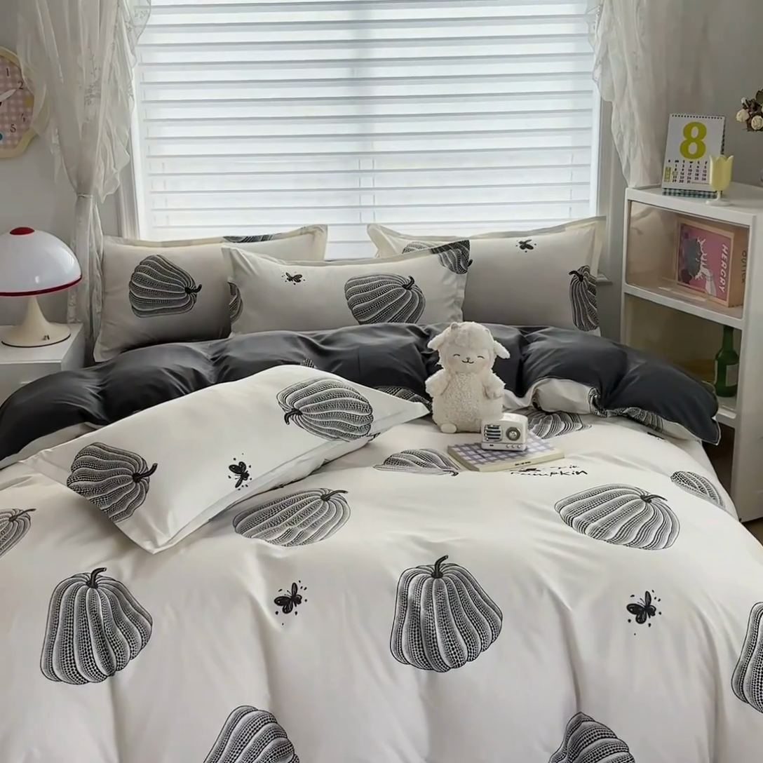 91家纺网 家纺一手货源 找家纺 楠沐家纺 （套件）2025新款亲肤芦荟棉美棉磨毛印花四件套(第二批) 南得遇见