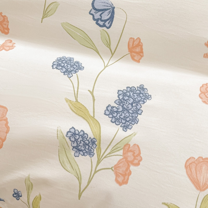 91家纺网 家纺一手货源 找家纺 楠沐家纺 （套件）2025新款亲肤芦荟棉美棉磨毛印花四件套(第二批) 花海