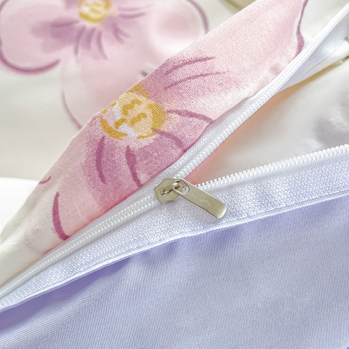 91家纺网 家纺一手货源 找家纺 楠沐家纺 2025年新款亲肤水洗棉芦荟棉磨毛单被套（第二批） 春田花卉