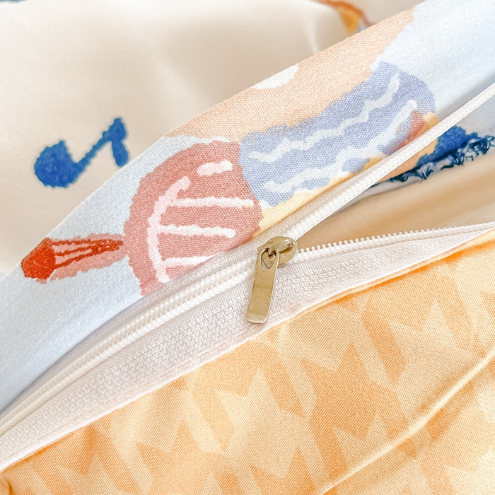 91家纺网 家纺一手货源 找家纺 楠沐家纺 2025年新款亲肤水洗棉芦荟棉磨毛单被套（第二批） 派对熊