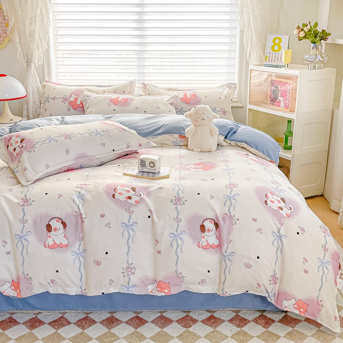 91家纺网 家纺一手货源 找家纺 楠沐家纺 2025年新款亲肤水洗棉芦荟棉磨毛单被套（第二批） 流行音乐