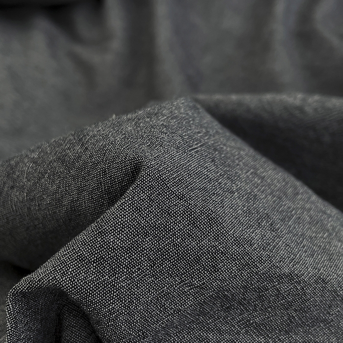 91家纺网 家纺一手货源 找家纺 2024新款A类全棉纯棉纯色双拼色织水洗棉四件套 深灰色