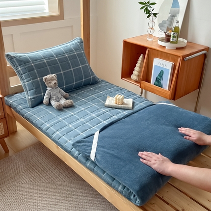萌飞 2024新款可拆洗棉花床垫双面可用 柏拉图兰