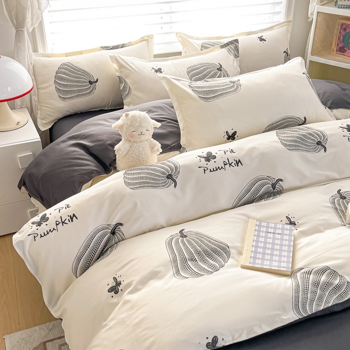 91家纺网 家纺一手货源 找家纺 楠沐家纺 （套件）2025新款亲肤芦荟棉美棉磨毛印花四件套(第二批) 南得遇见