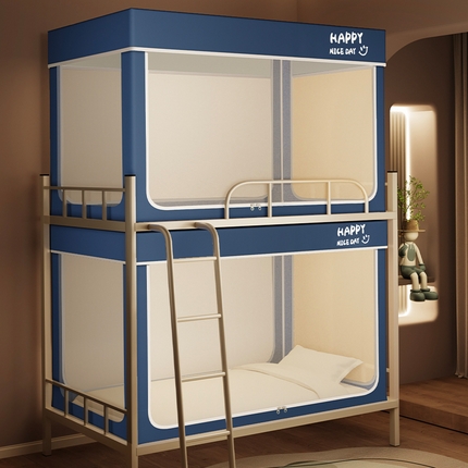 91家纺网 家纺一手货源 找家纺 （总）梓瑄家居 2025新款遮光上下铺学生宿舍儿童防尘蚊帐