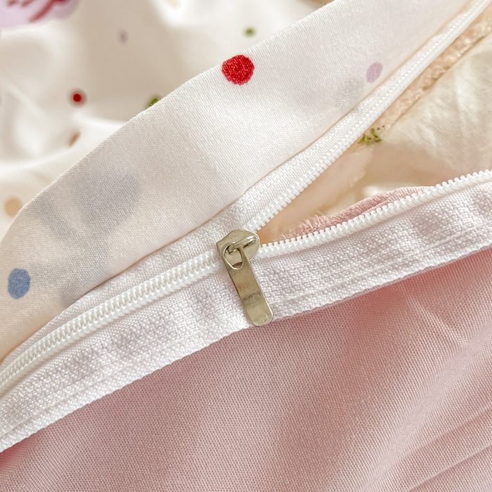 91家纺网 家纺一手货源 找家纺 楠沐家纺 2025年新款亲肤水洗棉芦荟棉磨毛单被套（第二批） 哆咪熊