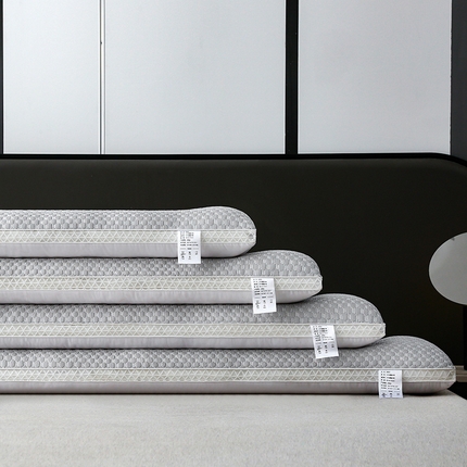 （总）织布人 2024新款枕芯夏季天凉感豆豆按摩双人枕家用夫妻情侣枕长枕护颈枕