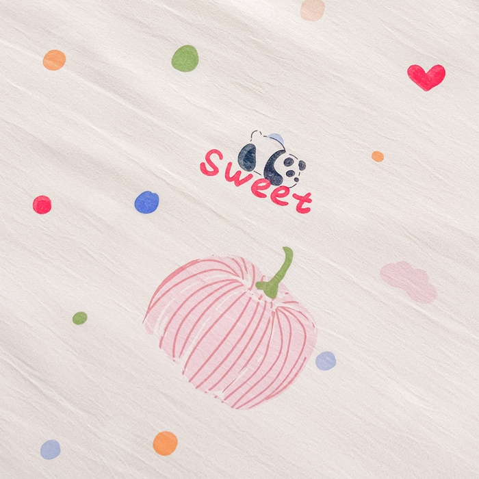 91家纺网 家纺一手货源 找家纺 楠沐家纺 2025年新款亲肤水洗棉芦荟棉磨毛单被套（第二批） 五彩心