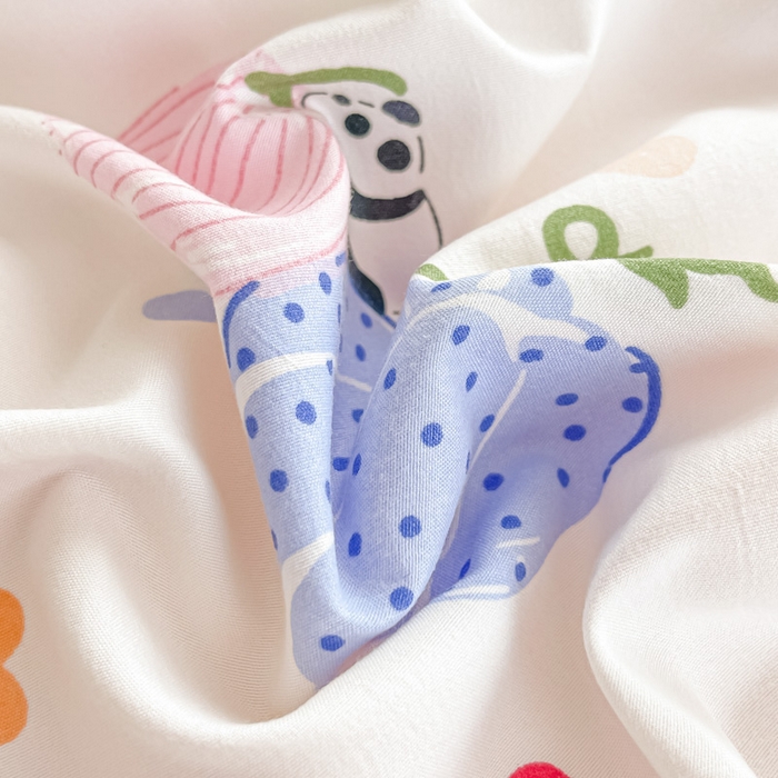 91家纺网 家纺一手货源 找家纺 楠沐家纺 （套件）2025新款亲肤芦荟棉美棉磨毛印花四件套(第二批) 五彩心