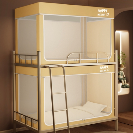 91家纺网 家纺一手货源 找家纺 （总）梓瑄家居 2025新款遮光上下铺学生宿舍儿童防尘蚊帐