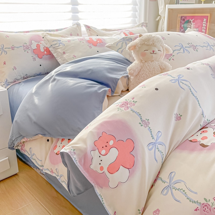 91家纺网 家纺一手货源 找家纺 楠沐家纺 2025年新款亲肤水洗棉芦荟棉磨毛单被套（第二批） 流行音乐