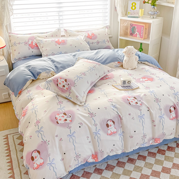 91家纺网 家纺一手货源 找家纺 楠沐家纺 2025年新款亲肤水洗棉芦荟棉磨毛单被套（第二批） 流行音乐