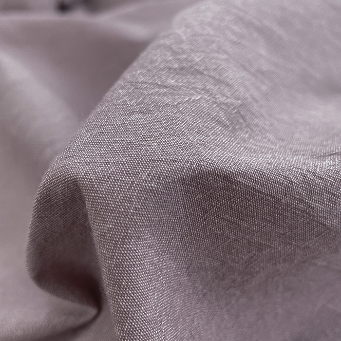 91家纺网 家纺一手货源 找家纺 2024新款A类全棉纯棉纯色双拼色织水洗棉四件套 豆沙色