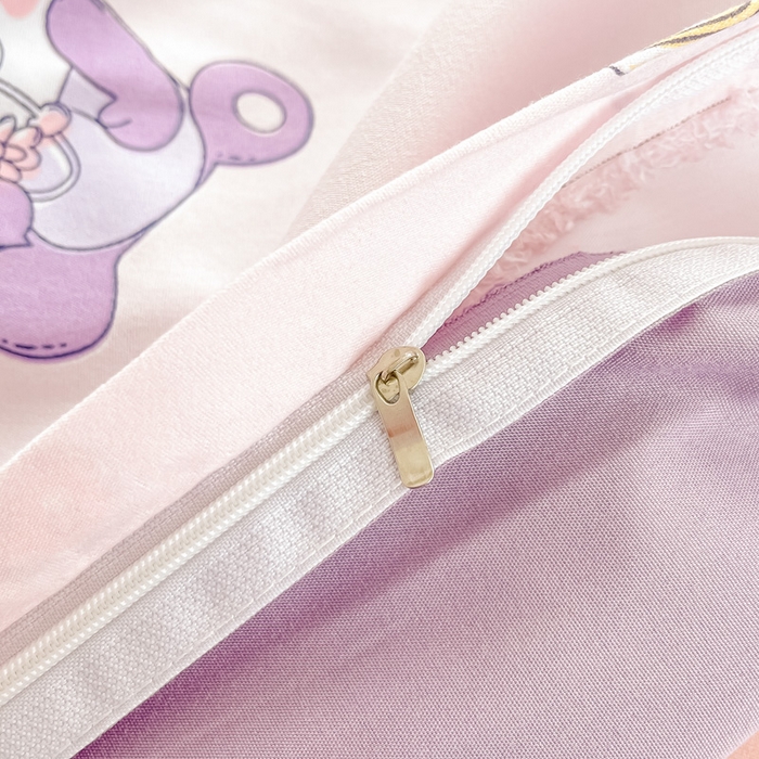 91家纺网 家纺一手货源 找家纺 楠沐家纺 2025年新款亲肤水洗棉芦荟棉磨毛单被套（第二批） 星星兔