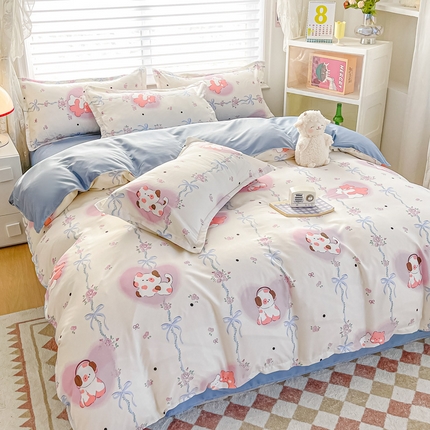 91家纺网 家纺一手货源 找家纺 楠沐家纺 2025年新款亲肤水洗棉芦荟棉磨毛单被套（第二批） 流行音乐