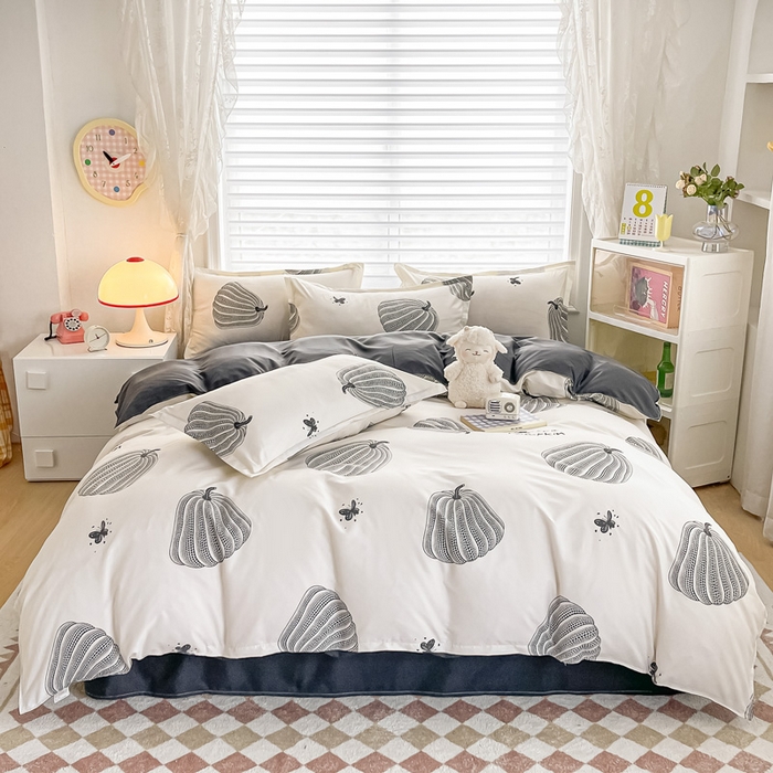 91家纺网 家纺一手货源 找家纺 楠沐家纺 （套件）2025新款亲肤芦荟棉美棉磨毛印花四件套(第二批) 南得遇见