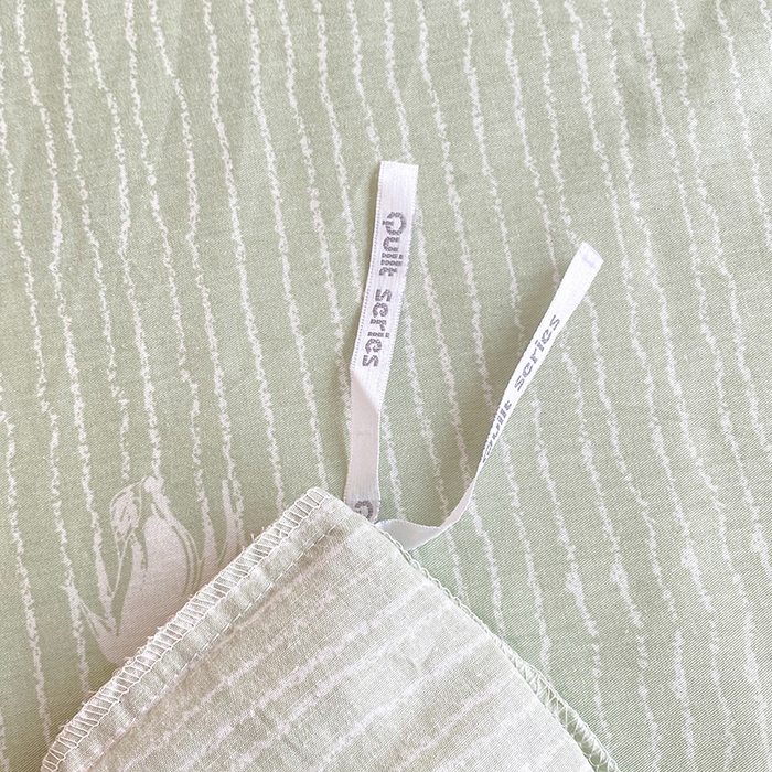 91家纺网 家纺一手货源 找家纺 宇彬家纺 2024直播新款13372全棉纯棉韩版刺绣花边和印花花边床单床笠款四件套和单被套喷气清新 刺绣花边-南茜花园