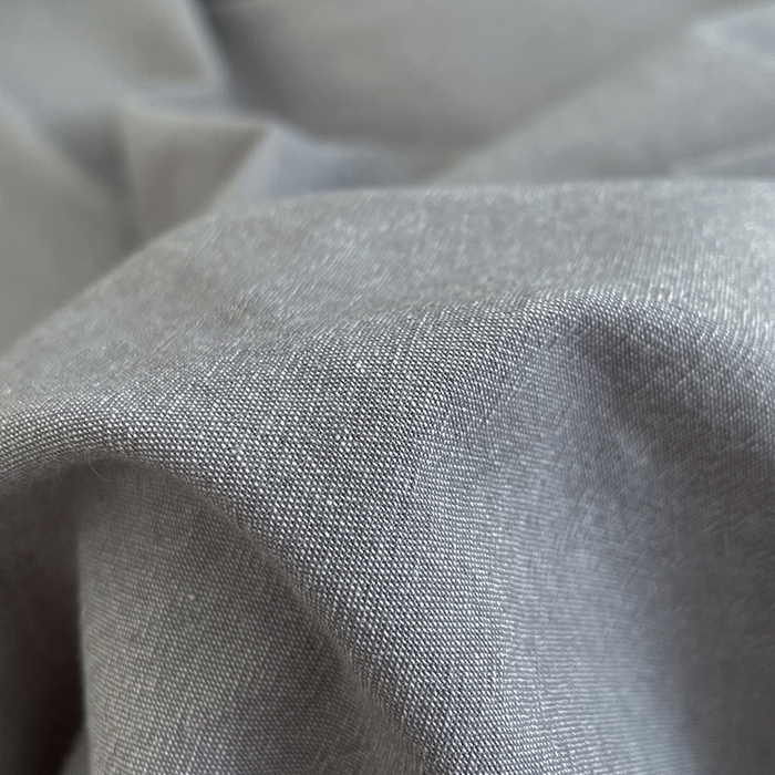 91家纺网 家纺一手货源 找家纺 2024新款A类全棉纯棉纯色双拼色织水洗棉四件套 浅灰色