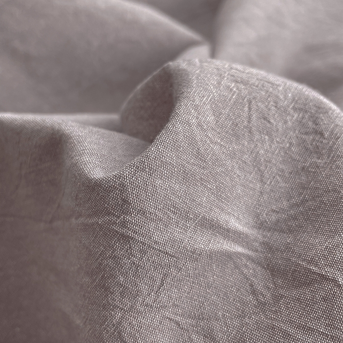 91家纺网 家纺一手货源 找家纺 2024新款A类全棉纯棉纯色双拼色织水洗棉四件套 豆沙拼深灰