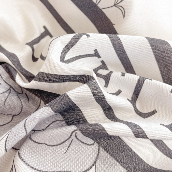 91家纺网 家纺一手货源 找家纺 楠沐家纺 2025年新款亲肤水洗棉芦荟棉磨毛单被套（第二批） 山茶花